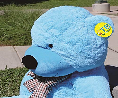 Image of 6 Feet Sky Blue Teddy Bear - Giant Soft Plush Toy Gift for Girlfriend, Wife, Husband, or Kids (6 Feet, SkyBlue)