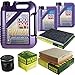 Produktbild QR-PARTS 69340222 Filter Set Inspektionspaket 7 Liter Motoröl Leichtlauf High Tech 5W-40 MANN-FILTER Innenraumfilter Luftfilter Ölfilter