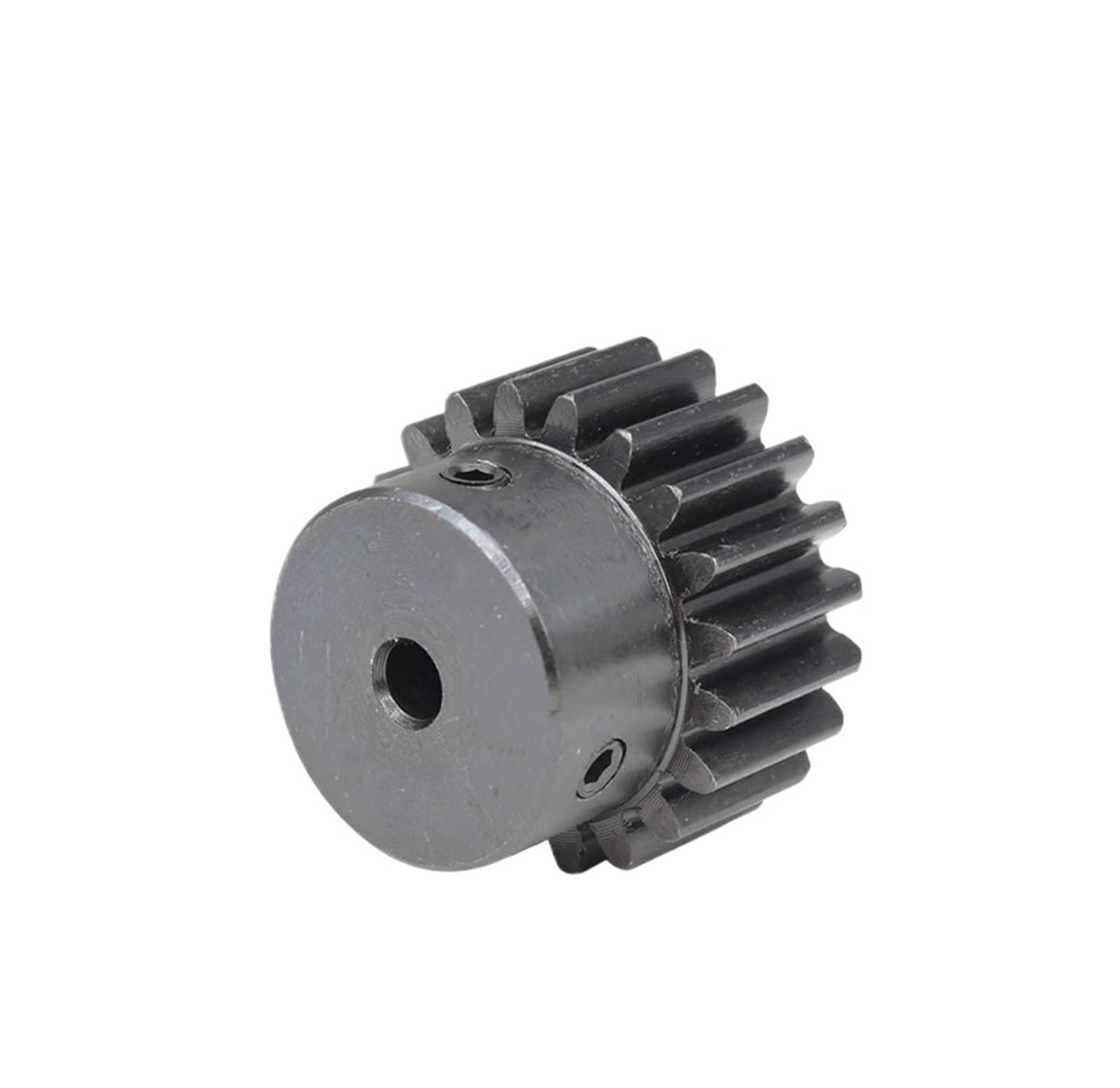 Bevel Gear Pinion Hardware Mechanical Spur Gear 1.5 Module-20T Blackening Carbon Steel High Frequency Quenching Gear Bore Size 5/6/6.35/8/10/12/14/15mm(10mm)