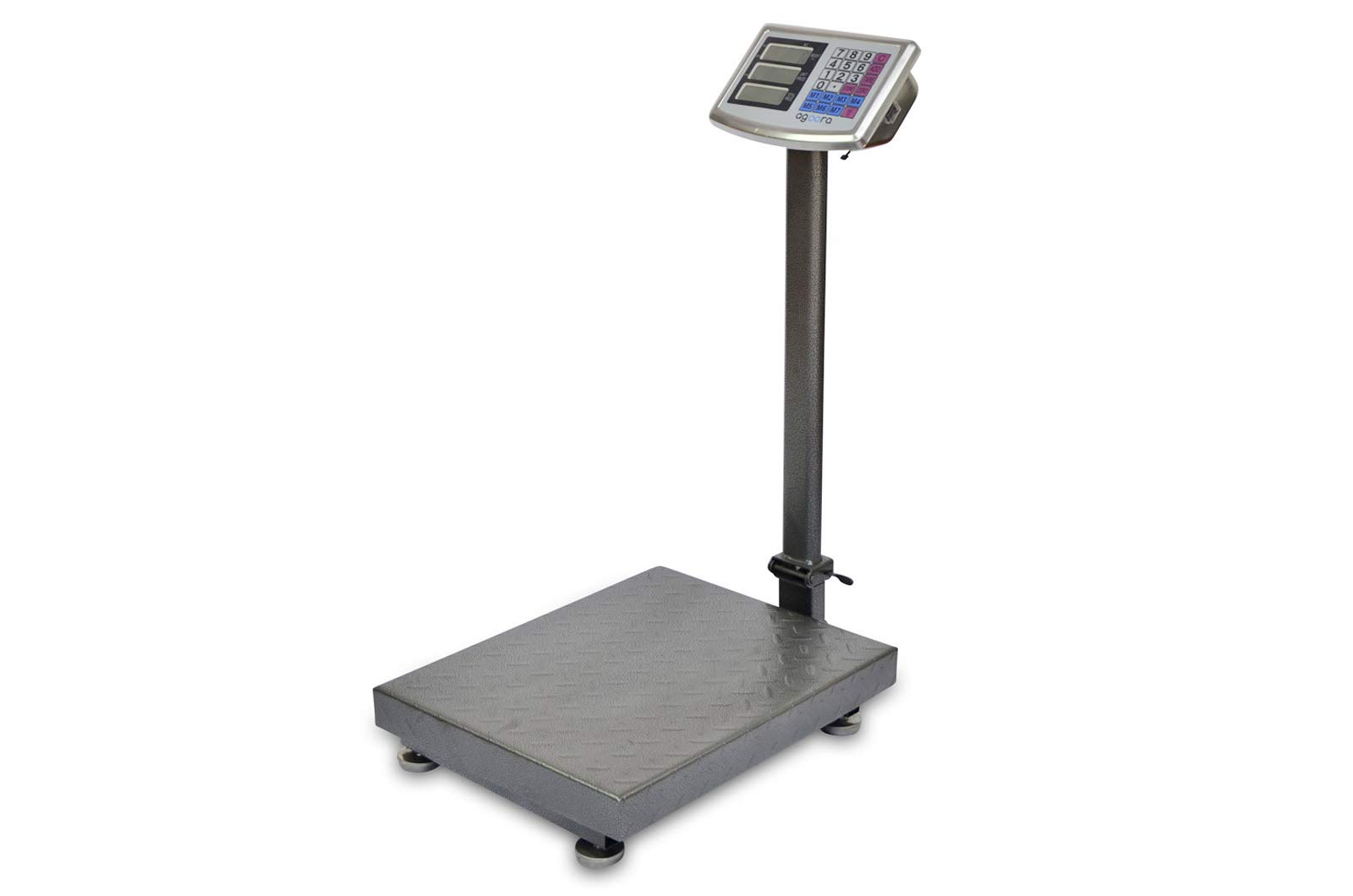 Báscula Industrial 300kg/50g, Pantalla LCD Digital, Plegable, Balanza De Plataforma Reforzada 40x50cm, Acero Tratada Térmicamente, Báscula De Paquetes Postales Para Pesaje