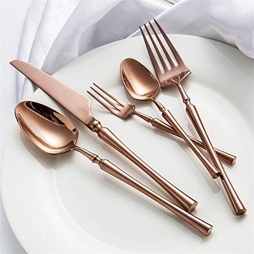 Service de vaisselle d'or en inox 304 pour dîner raffiné - 4