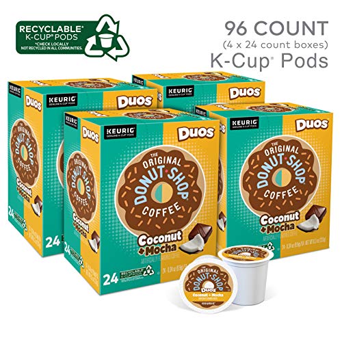The Original Donut Shop Coconut Mocha, Single-Serve Keurig K-Cup Pods, Flavored Medium Roast Coffee, 96 Count #TOP1