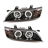 CCFL ultrahelle LEDs Scheinwerfer Klarglas CCFL Angel Eyes Klarglas Schwarz