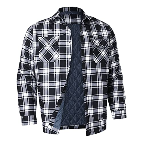 Vestes d'hiver pour hommes à carreaux style décontracté