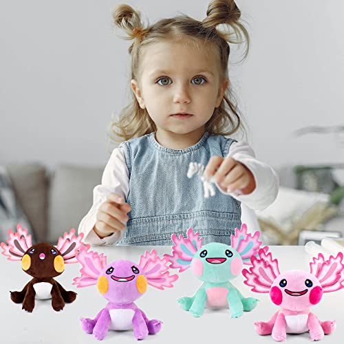 Suouem Axolotl Plush Axolotl Stuffed Animal Plush Toy 11.8 ",Lovely Cartoon Soft Plush Doll Gifts For Children And Fans (Pink) #TOP5