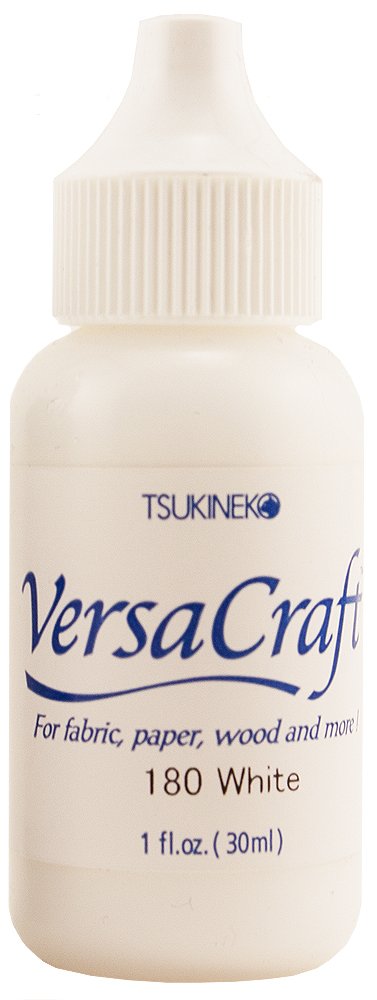 Tsukineko 1 Fluid Ounce VersaCraft Inker, White