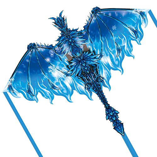 Simxkai Drachen für Kinder und Erwachsene, leicht zu Fliegender Drachen für Anfänger, Blau Simxkai Drachen für Kinder und Erwachsene, leicht zu Fliegender Drachen für Anfänger, Blau