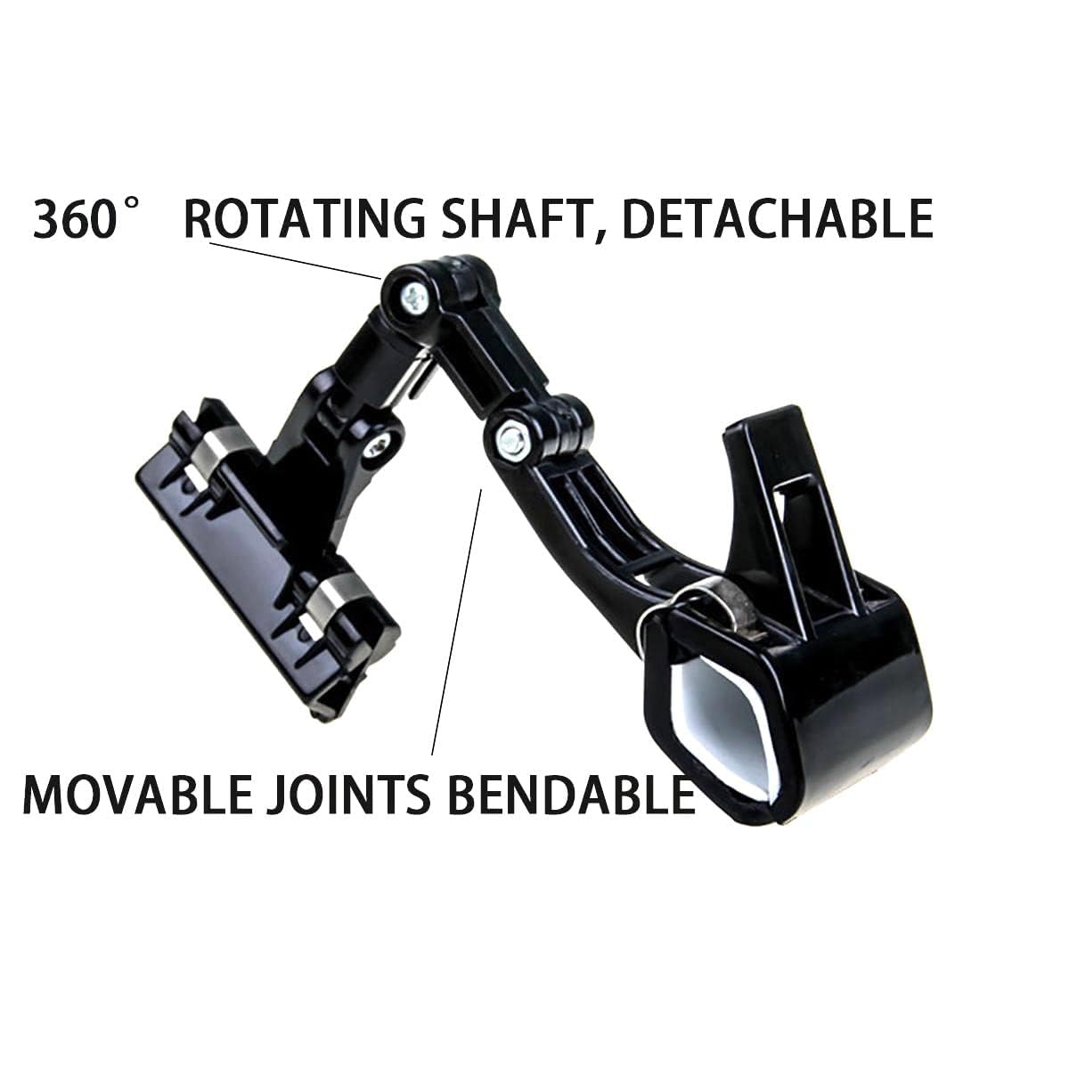 5 clips para carteles, soporte de papel para mesa, soporte de clip para soporte de papel, monitor de computadora, práctico soporte de suministros de artista (5 unidades, negro)