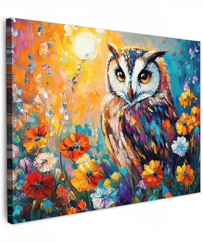 MuchoWow© Bild auf Leinwand 80x60 cm Schlafzimmer Bilder Badezimmer Wand...