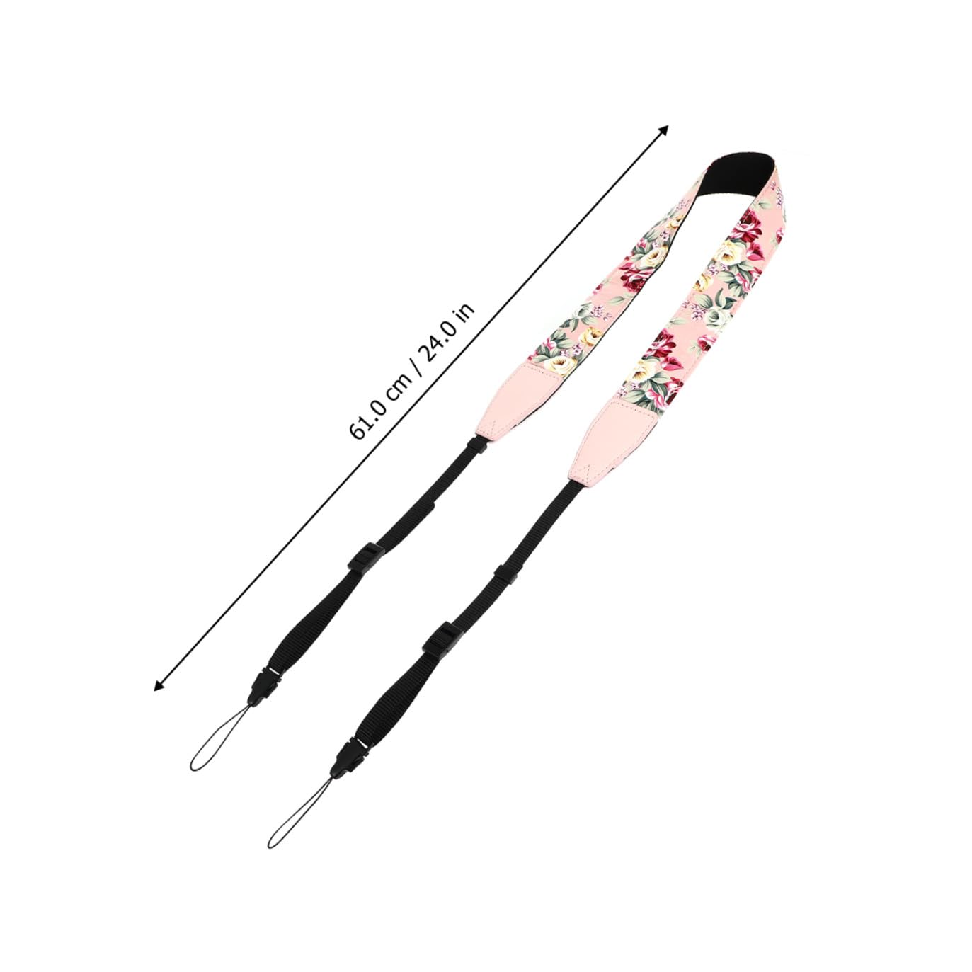 Vaguelly Verstellbarer Schutz Verstellbare Nylon mit Ukulelengurt Ukulele im Stil Hawaii Zufälliger Haken Länge Mehrlagigem und Geeignet für Auftritte bei Jedem