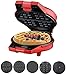 SMSOM Waffle Maker Portable elettrico rotonda creatore della cialda Grill Macchina for Individual frittelle, biscotti, uova individuale cialde, panini, patate fritte e altri in movimento colazione, pr