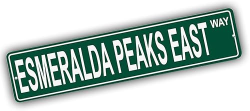 Washington Mountains Pick Your Mountain Compatiblerepuesto para Esmeralda Peaks East United States Mountain Metal Tin Street Sign Style Decoración