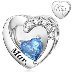 March Birthstone Charm