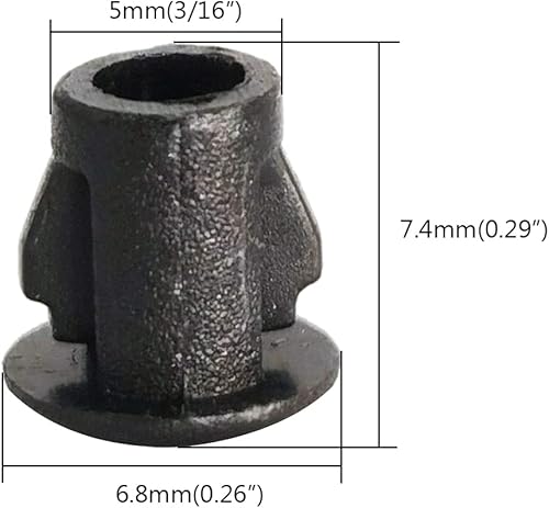 Vista 57 de Tapones de agujero de 1/2 pulgada de plástico tipo empotrado, tapones de orificio a presión para tubo de bloqueo a presión, tapas de rosca, tapas