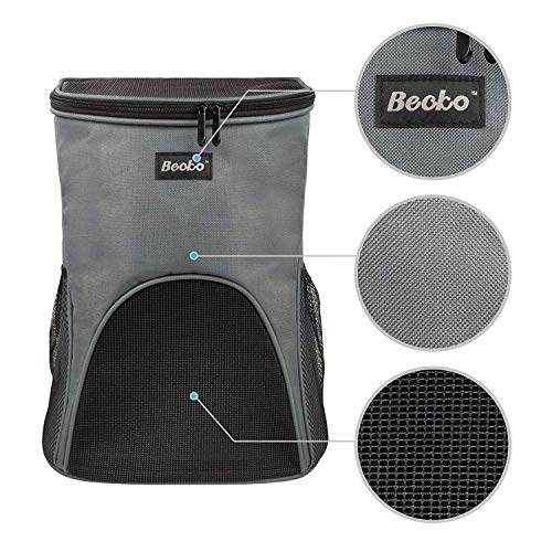Becko 3 in 1 Scratch-Resistant Pets Bag Carrier/Padded Pet Outdoor Backpack/Dog Travel Single-Shoulder Bag with Mesh Window and Tuck Away Straps for Pet up to 10~18 Pounds (Large & Strengthening)