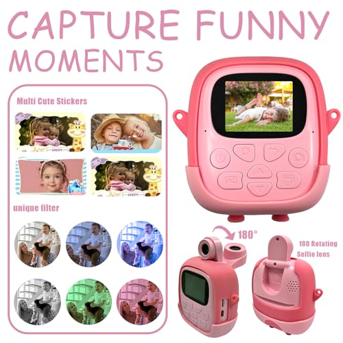 Impressão instantânea para câmera infantil