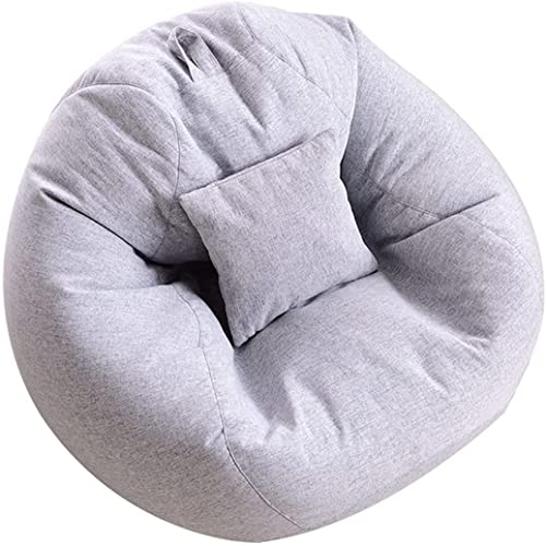 dtkmkj Sitzsack Tatami Lazy Couch Einzel Stoff Sofa Schlafzimmer Wohnzimmer Stuhl Abnehmbar und Waschbar Grau mit…