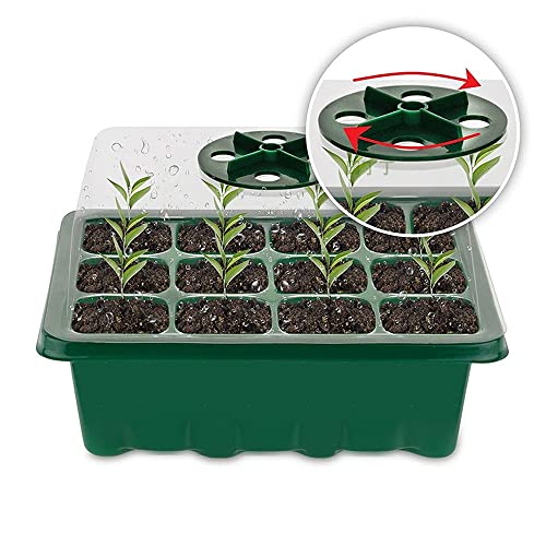 3-Pack-Seed-Starter-Tray-with-Humidity-Dome-and-Base-36-Cells-Total-Plant-Germination-Kit-for-Seeds-Growing-Starting-Mini-Seedling-Propagator-Small-Greenhouse-Reusable-Garden-Supplies