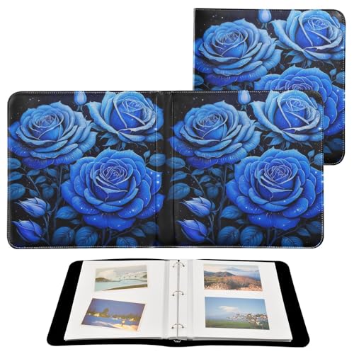 Álbum de fotos adhesivo para scrapbook DIY FLildon en piel PU azul real con 40 páginas, tamaño 11.8 x 11.2 pulgadas miniatura 2
