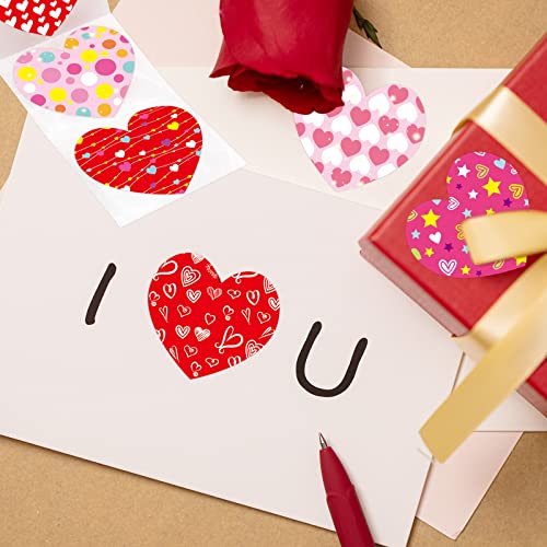 Valentines Sticker Heart Roll Stickers For Kids For School Wedding 500Pcs #TOP4