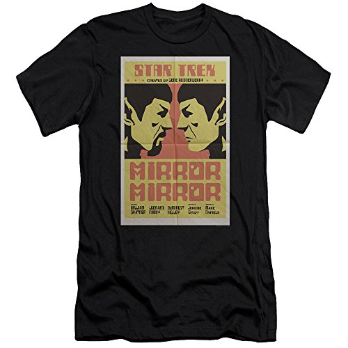 Star Trek Mirror Mirror Mr. Spock Sci-Fi TV Show Poster by Juan Ortiz Unisex T-Shirt
