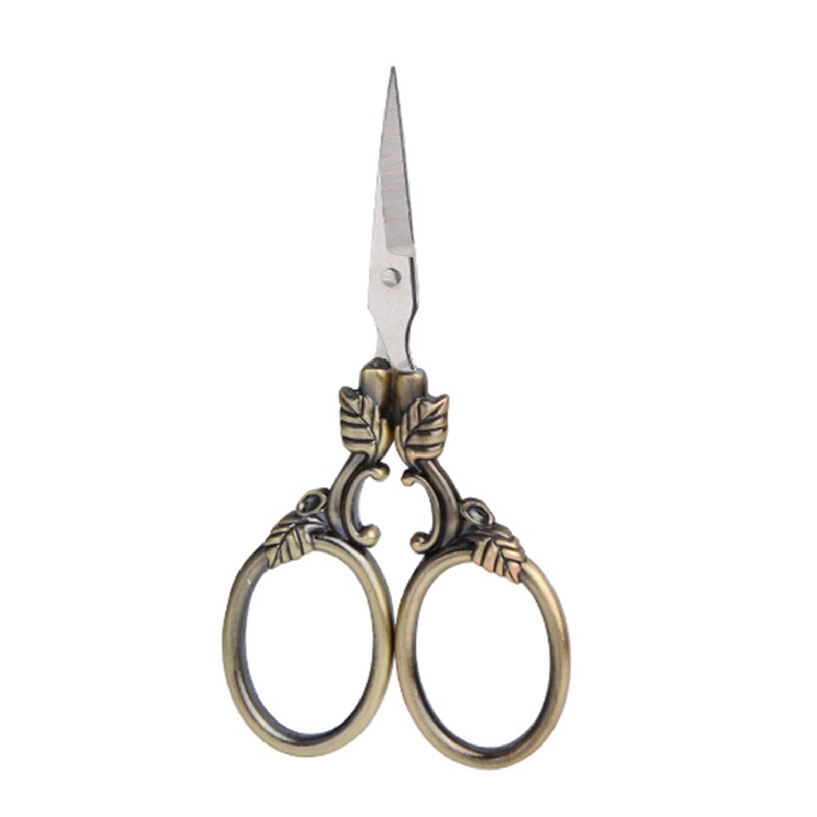 Tsophreniq Embroidery Scissors Multi-functional Stainless Steel Sewing Embroidery Scissors for Women Needleworks Sewing with Cover for Fabric Cutting Vintage with Case