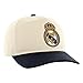 Icon Sports 2026 Compatible with Real Madrid Official Soccer Cap - Cream on Crown with Original Color Logo