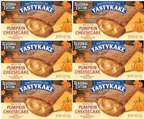 Tastykake Baked Pumpkin CheesecakePies - 6 Pack