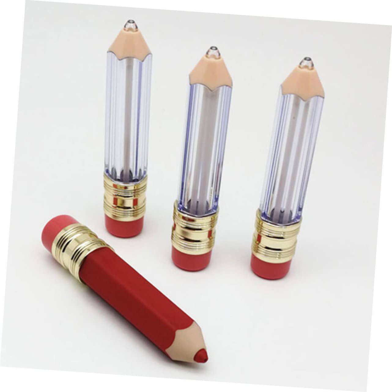 Didiseaon 5 Juegos Tubo De Brillo De Labios Lápiz Paleta Contenedores De Brillo De Labios Kit De Brillo De Labios Bálsamo Transatlántico Relleno De Labios Tinte El Plastico 6 Piezas * 5