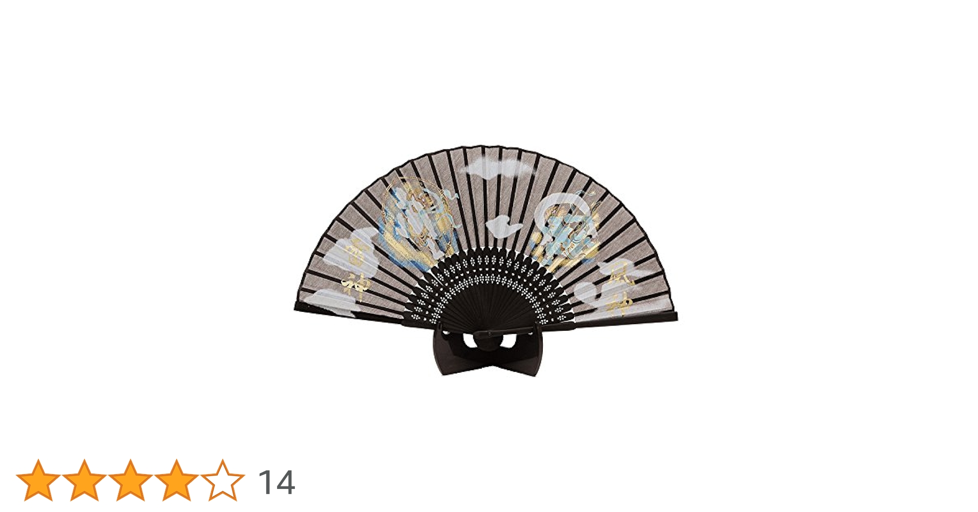Amazon.co.jp: シルク扇子 風神 雷神 504-722 : ファッション