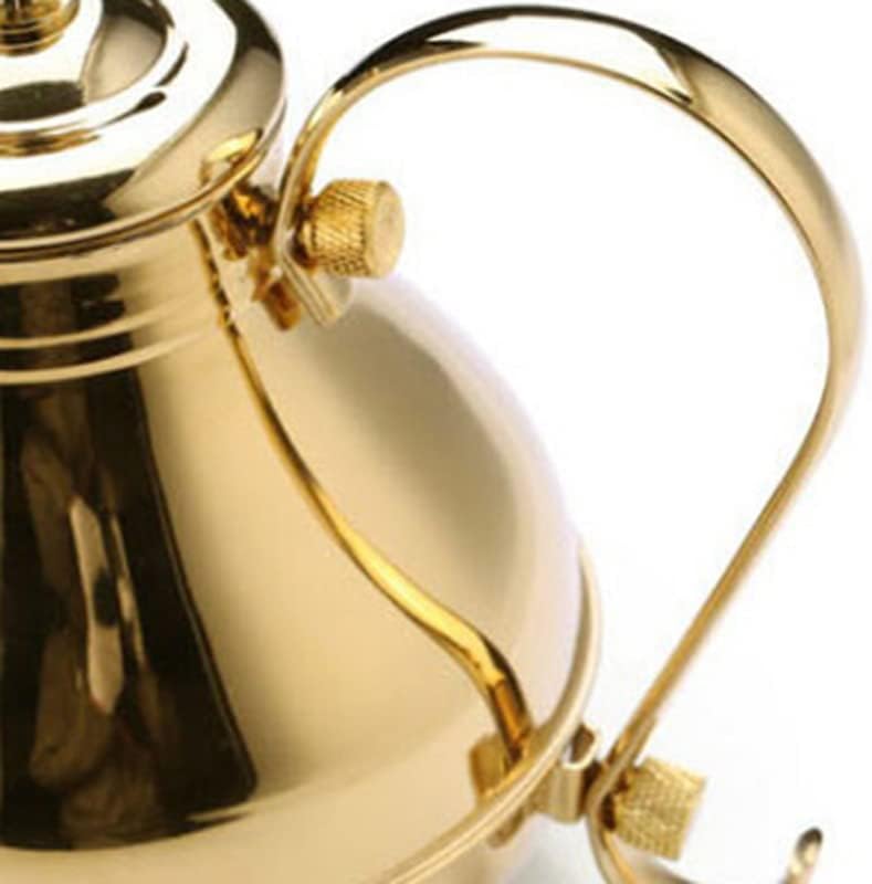 Coffee Press Fine Mouth Gooseneck Coffee Pot Long Spout Pour Over Drip Coffee Kettle Bronze 304 Stainless Steel DIY Coffe Maker Teapot Pots(Gold)