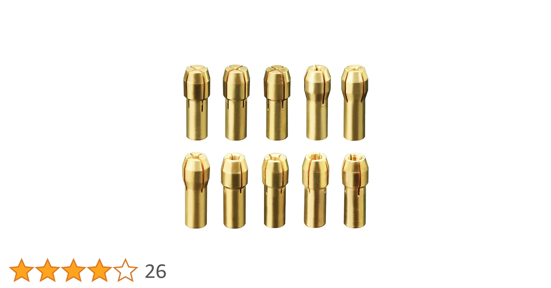Amazon | コレット10個セット 0.5-3.2mm ミニルーター用コレット