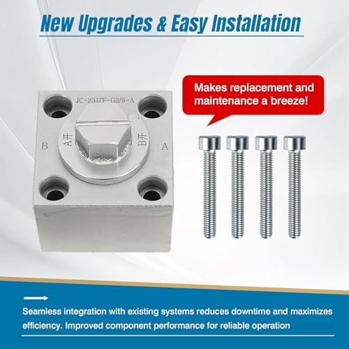 Garosa -Bagger -Ventil -Kit 3 -Wege Diverter Ventil Set Legierungstahlhydraulikventil -Kit für Kleine Bagger