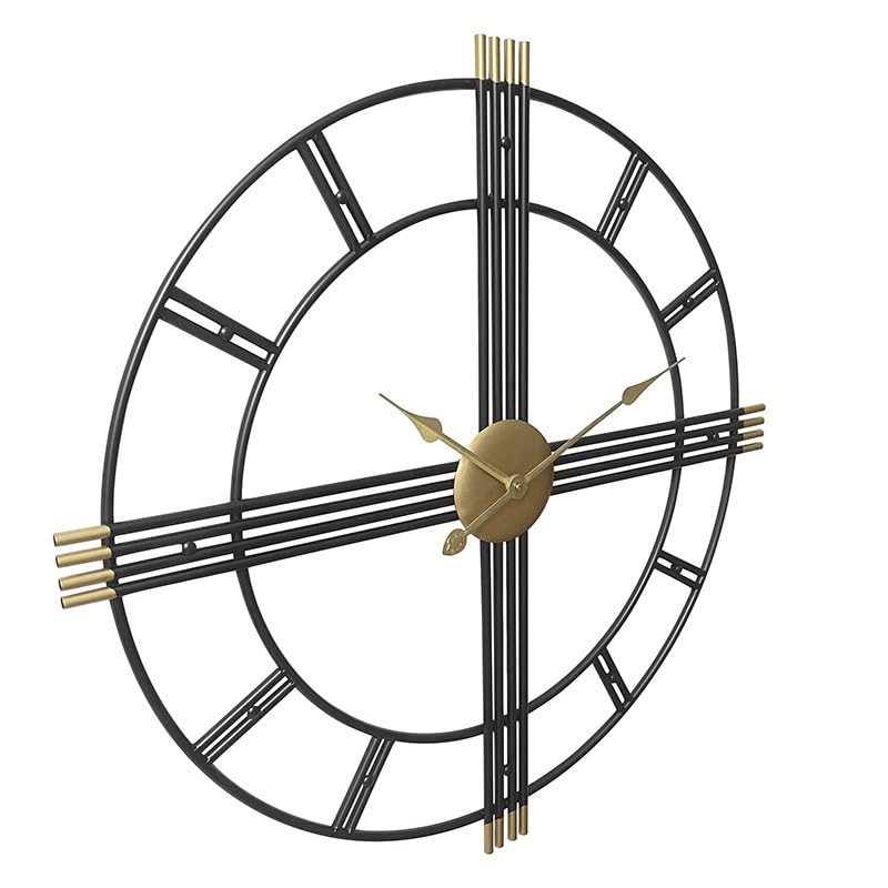 Horloge murale de chambre à coucher rétro en fer avec salon silencieux - 3