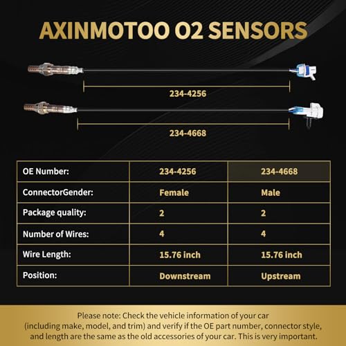 Sensor de Oxígeno para Cadillac y Chevy 4 Unidades miniatura 3