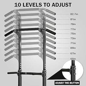SogesPower Power Tower Dip Station Pull Up Bar Station for Home Gym — photo 2 of 6