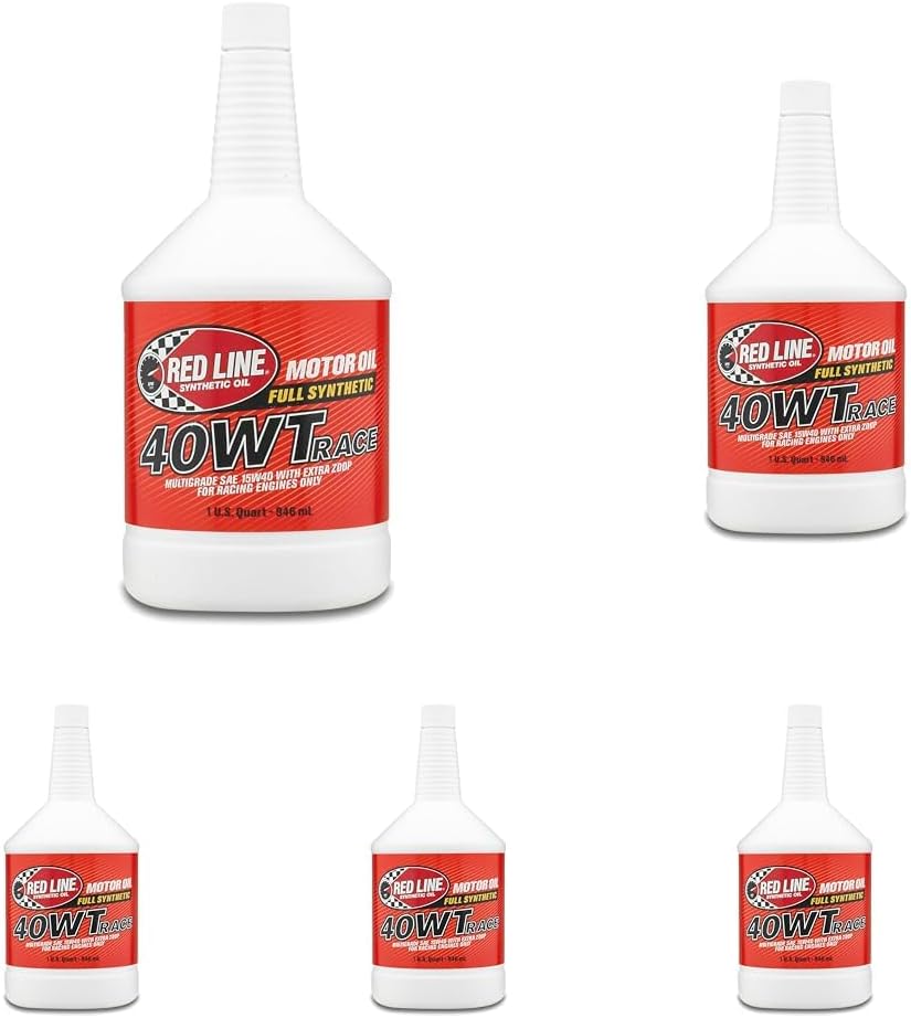 Red Line 10404 40WT Racing Oil Synthetic - Quart (Pack of 5)