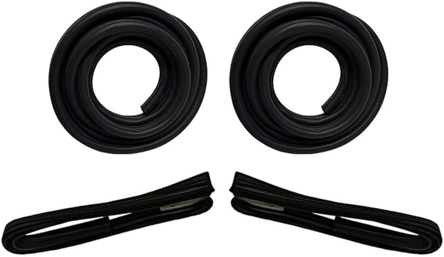 Front Door Window & Vent Glass Weatherstrip Seal Kit – 1-Piece Design – Compatible with Chevy C10 C20 C30 K10 K20 K30 Blazer Suburban & GMC C/K/V/R 1500–3500, Jimmy