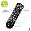 Philips Universal Remote Control for Samsung, Vizio, LG, Sony, Sharp, Roku, Apple TV, RCA, Panasonic, Smart TVs, Streaming Players, Blu-ray, DVD, Simple Setup, 6-Device, Black, SRP9263C/27