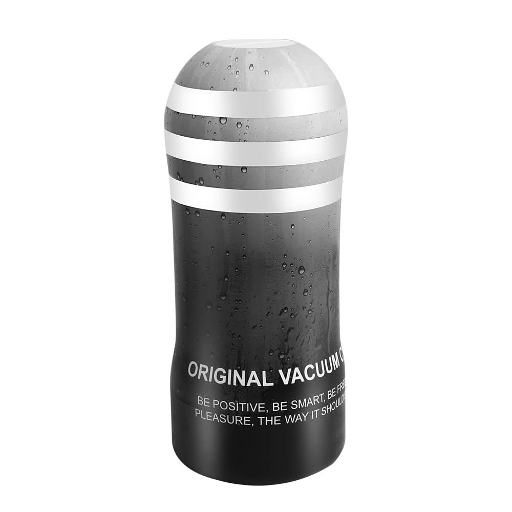 Amazon FOALUWIE Male Masturbators Cup, Beer Can Adult Sex Toys with Realistic Mouth and Vagina for Oral Sex and Pussy Sex, Man Masturbation Stroker Adult Sex Toys for Men (Black, M)