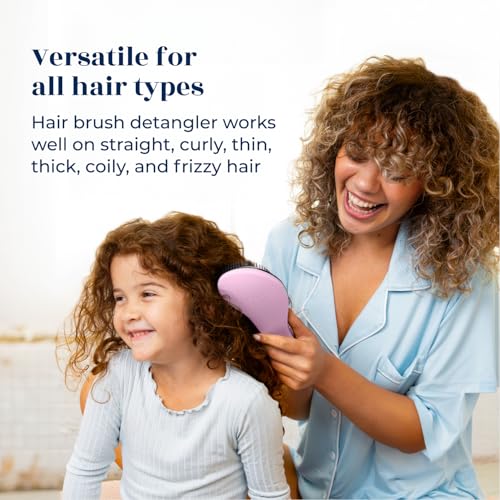 Brosse pour cheveux naturels et raides Glide Thru Biggie contre les nœuds