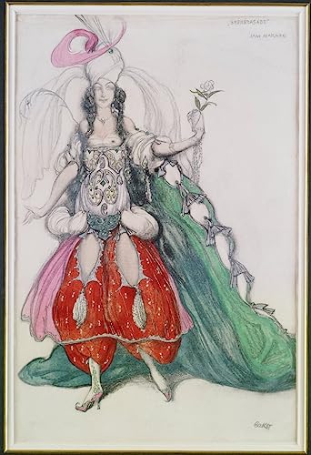 Tableau sur toile pour habiller un mur vide salon Jane Marnac Leon Bakst affiche 60x90