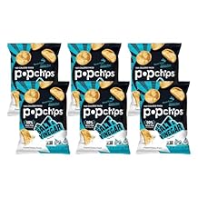 Popchips Potato Chips Sea Salt & Vinegar 0.8 Oz Pack of 6