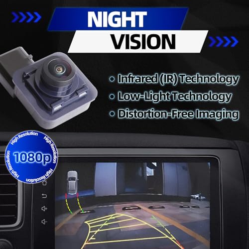 Image of MITZONE Rear View Backup Camera for Car Compatible with 2016-2019 Ford Explorer Police Interceptor Utility Parking Asist Camera 1080P HD 170 Wide-Angle GB5Z-19G490-C GB5Z-19G490-AB