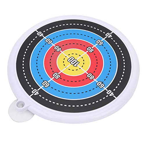 Pomya Child Archery Target Kids Game Indoor Suction Cup Target Bow Archery Hanging Target Indoor Plastic Red 24cm/9.4in