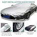 Half car Cover for Renault Clio 4 Ph2 Sport Tourer(2012-2019) Customized Snow car Cover,Features Reflective Strips and Windproof Straps,for Snow, Rain, All-Weather Protection.