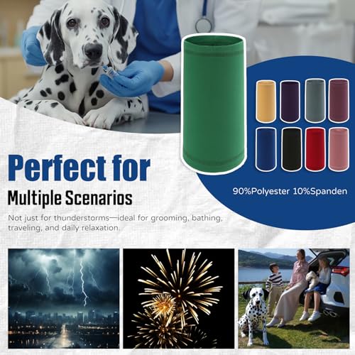 Image of Dog Calming Hoodie Quiet Head Cover Sleeves Anxiety Relief /Noise Protection - Grooming - Thunder - Fireworks
