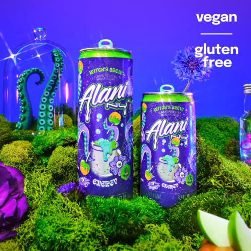 Alani Nu WITCHES BREW, Low Calorie Energy Drinks, 100mg Caffeine, Biotin, B Vitamins, Zero Sugar, 10 Calories or Less, 8 Fl Oz Cans, 12 Pack - image 7