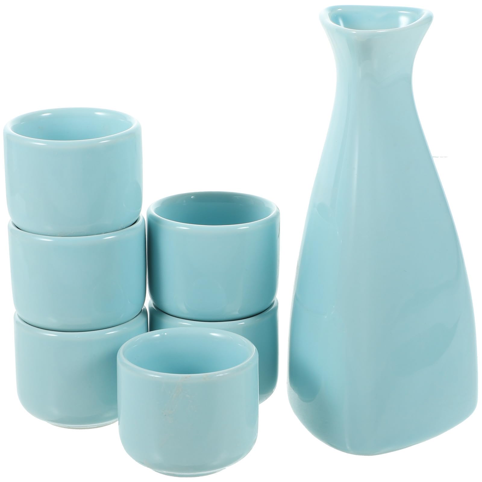 Juego de sake de cerámica azul, el obsequio ideal y elegante de 250ml