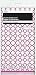 Quatrefoil Plastic Tablecloth, 108" x 54", Hot Pink